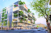 RAKOUSKO: Vídeň: Zelený obchodní dům uprostřed města, bez aut